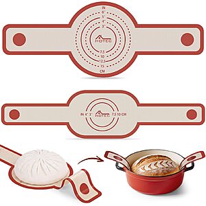 2-Piece 0.7MM HOTEC Silicone Bread Sling for Dutch Oven (Various) $4.99 + Free Shipping w/ Prime or on $35+
