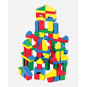 Melissa & Doug 100-Piece Set of Wooden Building Blocks $13.99 + Free Shipping w/ Prime or on $35+