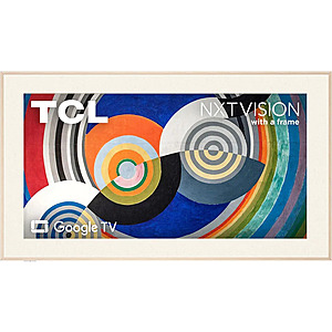 TCL 85" NXTVISION 4K 120Hz QLED HDR Picture Frame Art TV, Smart Google TV $1399.99