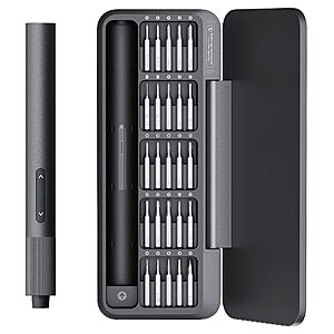 HOTO 25-in-1 Mini Electric Screwdriver, 3.7V Precision Screwdriver Set, USB-C Rechargeable $23.99