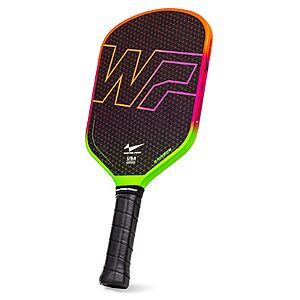 Warping Point Rainbow Power Pickleball Paddle, Gen 3 EdgeFusion Core, 3-Layer Carbon Fiber & DualGrit Surface $29.99