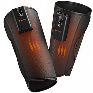 QUINEAR Cordless Calf Massager with Heat and Compression, Leg Massager for Circulation and Pain Relief, 3 Intensities & 3 Modes $48