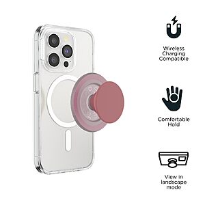 PopSockets Phone Grip for MagSafe, Magnetic Holder, Phone Stand, Boho - Clay Speckle