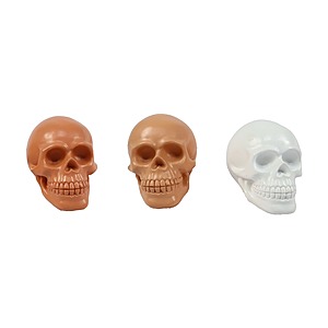 3-Piece 4.5" Way to Celebrate Terra-Cotta Skull Tabletop Decorations $9.85 + Free Shipping w/ Walmart+ or on $35+