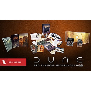 7-Item DUNE RPG Physical Megabundle w/ Dune: Agents Of Dune Deluxe Starter Set, Core Rulebook Atreides Collectors Edition & More $70