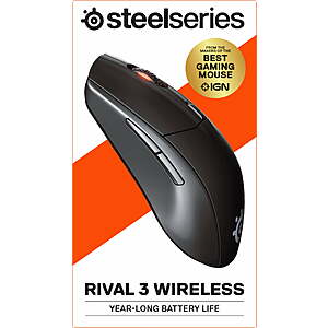 SteelSeries Rival 3 Wireless Bluetooth Gaming Mouse $22.87 + Free Shipping w/ Walmart+ or on $35+