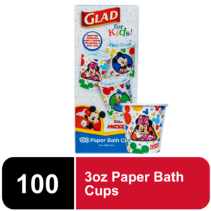 100-Count 3-Oz Glad for Kids Disney Mickey & Friends Mini Bath Cups $4.97 + Free Shipping w/ Walmart+ or on $35+
