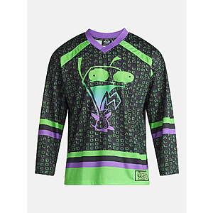 Invader Zim Men's Graphic Hockey Jersey $7.78 + Free Shipping w/ Walmart+ or on $35+
