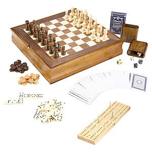 Hey! Play! 7-in-1 Classic Wooden Board Games Set $22.98 + Free S&H w/ Walmart+ or on $35+