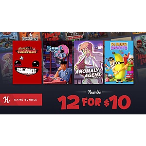 12 for $10 Game Bundle (PC Digital Download): Super Meat Boy, Anomaly Agent & More