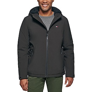 Tommy Hilfiger Men's Softshell Hooded Jacket (Black, Large) $31.49 + Free Pickup at Macys or Free Shipping on $39+