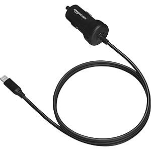 3' Amazon Basics 12W Lightning Cable Car Charger (5V, 2.4A) $2.75 + Free Shipping w/ Prime or on $35+