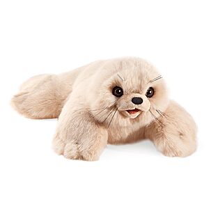19" Folkmanis Hand Puppet: Harp Seal Pup $16.08 + Free Shipping w/ Prime or on $35+