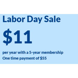 5-Year AARP Membership $55 ($11 a Year)