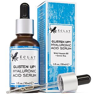 1-Oz Eclat Skincare Glisten Up! Hyaluronic Acid Serum w/ Green Tea & Jojoba Oil $5 + Free Shipping w/ Prime or on $35+