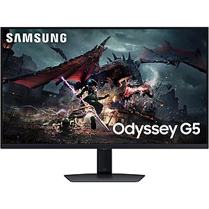 Samsung EPP & EDU: 32 Inch Odyssey G5 G50D Gaming Monitor+ Resident Evil Requiem game $190