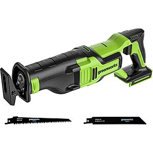 Greenworks 24V Brushless (1-1/8") Cordless Reciprocating Saw (2,700 SPM), Tool Only @ Walmart $49.99