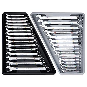 toolant Max Grip 30pcs Professional Metric &amp;amp; SAE Combination Wrench Set with Long Pattern Offset Heads Anti-Slip Teeth &amp;amp; Color-Coded Markings $100.79