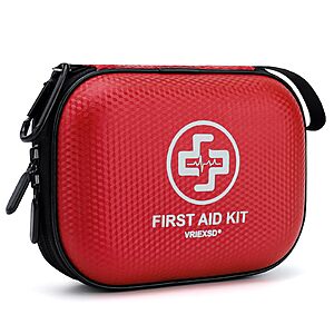 Amazon Prime - Mini First Aid Kit - 150 Piece Small Waterproof Hard Shell Medical Kit - $8.49