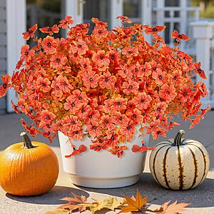 Amazon - 14 Bundles Artificial Fall Flowers for Outdoors Decor - $14.99