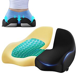 Amazon - Large Cooling Gel Memory Foam Seat Cushion for Long Sitting - $14.39