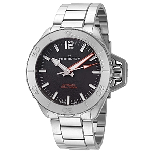 Hamilton Khaki Navy Frogman 46mm Black Dial Men's Automatic Watch