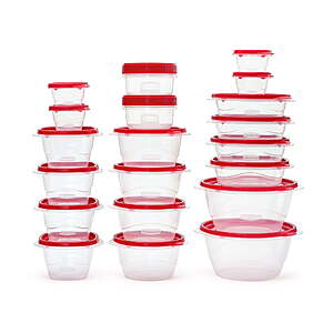 $13.94*:Rubbermaid TakeAlongs 40 Piece Food Storage Set, Red, Total of 12.6 Qts at Walmart.com