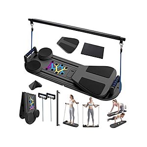 $24.99: 6-in-1 Portable Pilates Reformer Board(Black/Purple) at Woot!