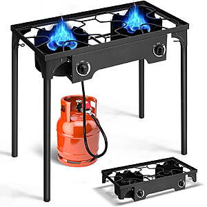 $62.99: Ktaxon Burner 150000 BTU Cooker Outdoor Camping Stove w/ Stand + Free S/H at Walmart.com