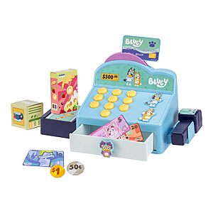$9.75: Bluey Cash Register Playset w/ Detachable Scanner & More at Amazon