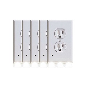$16.99: BH 5-Pack Outlet Cover with Built-In LED Night Light: (Rounded or Squared) at Woot!