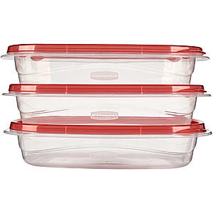 3-Pack Rubbermaid TakeAlongs 4-Cup Rectangle Containers $3.47 + Free Pickup at Walmart