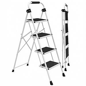 Alvantor 4-Step Folding Step Ladder 330lb Capacity (Steel) $37.99 + Free Shipping at Walmart.com