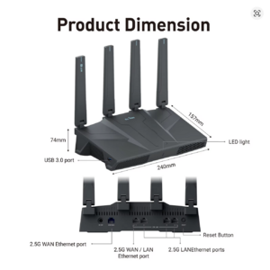 GL.iNet GL-BE6500 (Flint 3e) Dual-band Wi-Fi 7 Home Router $112.97 + Free Shipping at AliExpress