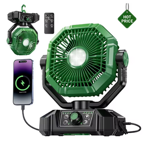 coldSky 20000mAh Camping Fan with 4 LED Lights and Remote Control 8 Speed(Green/Orange) $16.14 + Free S&H at Aliexpress