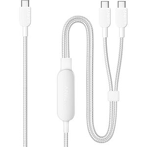 Anker Cable,4FT 2-in-1 USB C to USB C Cable 140W Max,Fast Charging for iPhone 17/17 Pro Max/16 Series,MacBook Air/Pro,and More(Braided,Black)