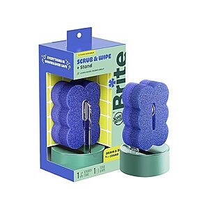 Brite by Scotch-Brite Scrub & Wipe with Drain + Dry Stand $4.23 + Free S&H w/ Prime at Woot!
