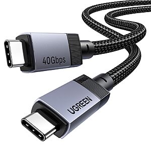 UGREEN 240W 3.3FT USB C Cable(40Gbps) $13.28 + Free S&H w/ Prime or $35+