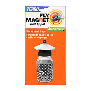 TERRO T382 Fly Magnet Replacement Bait(2 Fly Magnet Trap Attractants) $4.99 + Free S&H w/ Prime or $35+