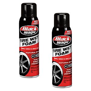 2 Pack 18 Oz Black Magic Tire Wet Foam Tire Cleaner & Shine $9.94 + Free S&H w/ Prime or $35+