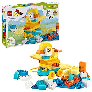 LEGO DUPLO Town 3 in 1 Animals on Wheels Building Toy (58pcs, 10448) $23.99 + Free S&H w/ Prime or $35+