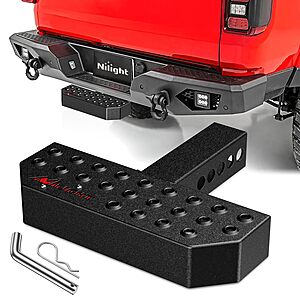 Nilight 11.9" Hitch Step with 2" Hitch Receiver for Pickup Truck Car SUV $24.03 + Free S&H w/ Prime or $35+