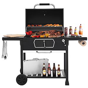 [AC]Royal Gourmet CD2030AN Deluxe 30-Inch Charcoal Grill, Collapsible Tables $141.74 + Free S&H at Amazon