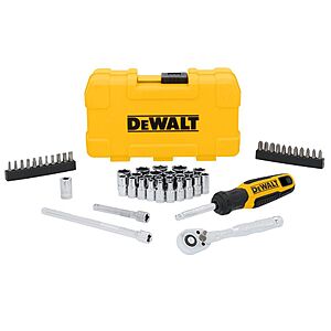 $31.47: DEWALT 1/4 Inch Drive Mechanics Tool Set 50 Pieces(DWMT45422) at Acme Tools, Free S&H on $199+