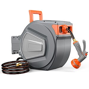 NEWBULIG 1/2" x 100 ft Retractable Heavy Duty Water Hose $59.97 + Free S&H at Amazon