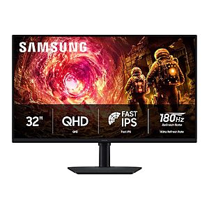 $199: Samsung 32" Odyssey G5 G50F Series QHD Gaming Monitor 180Hz (LS32FG502ENXZA) at Amazon