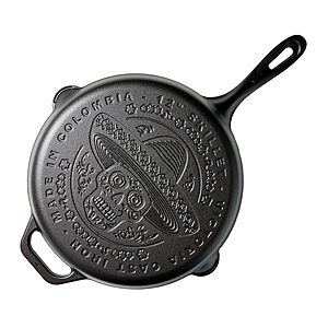 Victoria 12-Inch Day of the Dead La Calaca Cast Iron Skillet $20.99 + Free S&H w/ Prime or $35+