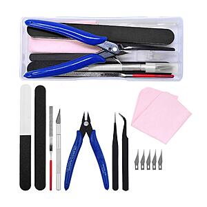 Mandala Crafts 13 Model Building Hobby Tools Kit for 3D Plastic Miniatures $6.49 + Free S&H w/ Prime or $35+