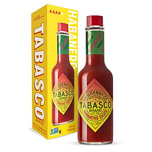 [S&S]TABASCO&reg; Brand Habanero Sauce 5 Fl Oz (Pack of 1) $2.84 + Free S&H w/ Prime or $35+