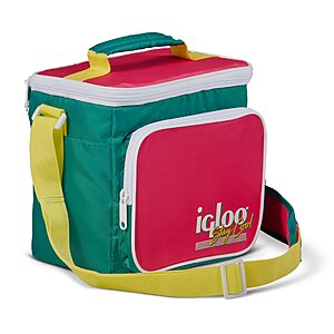 $15.41: Igloo 90s Retro Square Lunch Cooler w/ Front Pocket & Adjustable Strap at Amazon